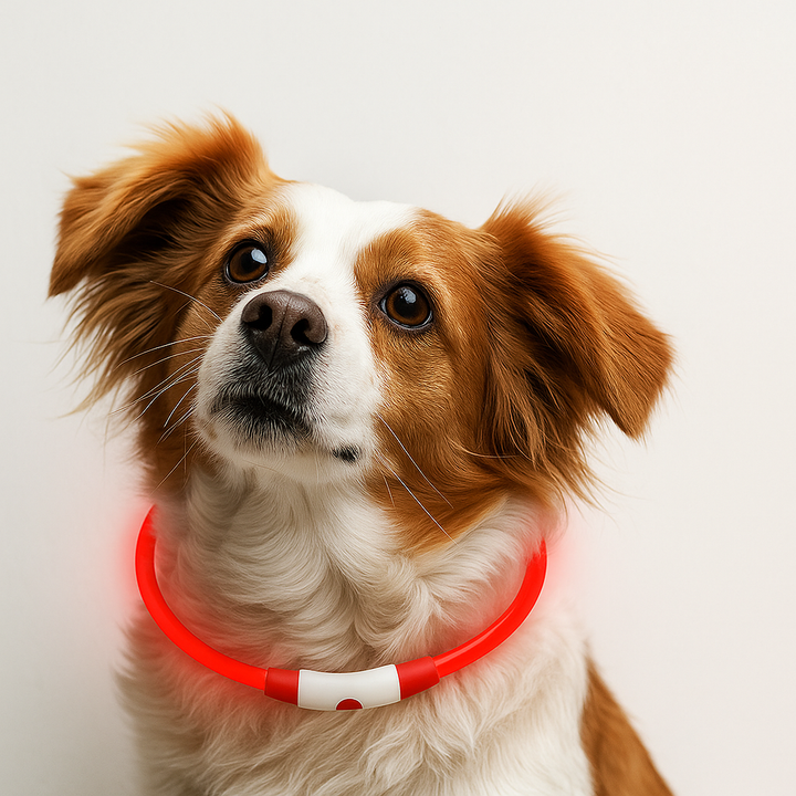 Sicherheit im Dunkeln – das LED-Halsband für deinen Hund