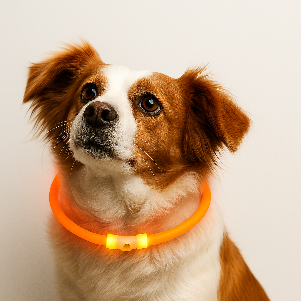 Sicherheit im Dunkeln – das LED-Halsband für deinen Hund
