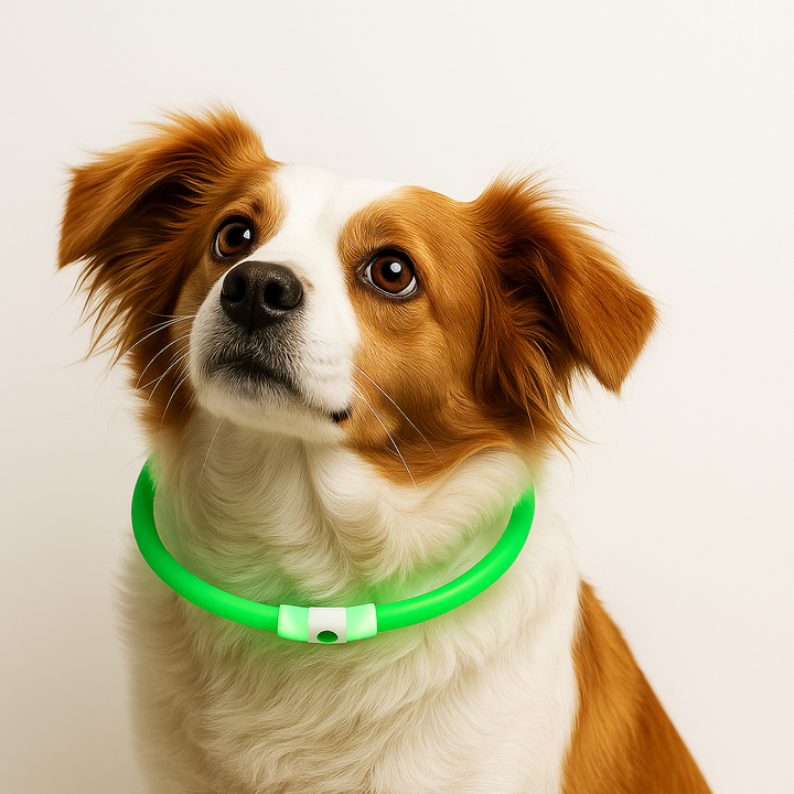Sicherheit im Dunkeln – das LED-Halsband für deinen Hund