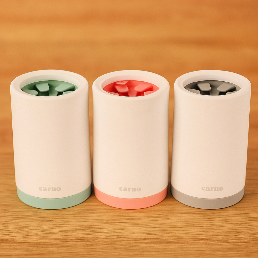 Pfotenwaschbecher mit Silikonbürsten – für saubere Pfoten in Sekunden