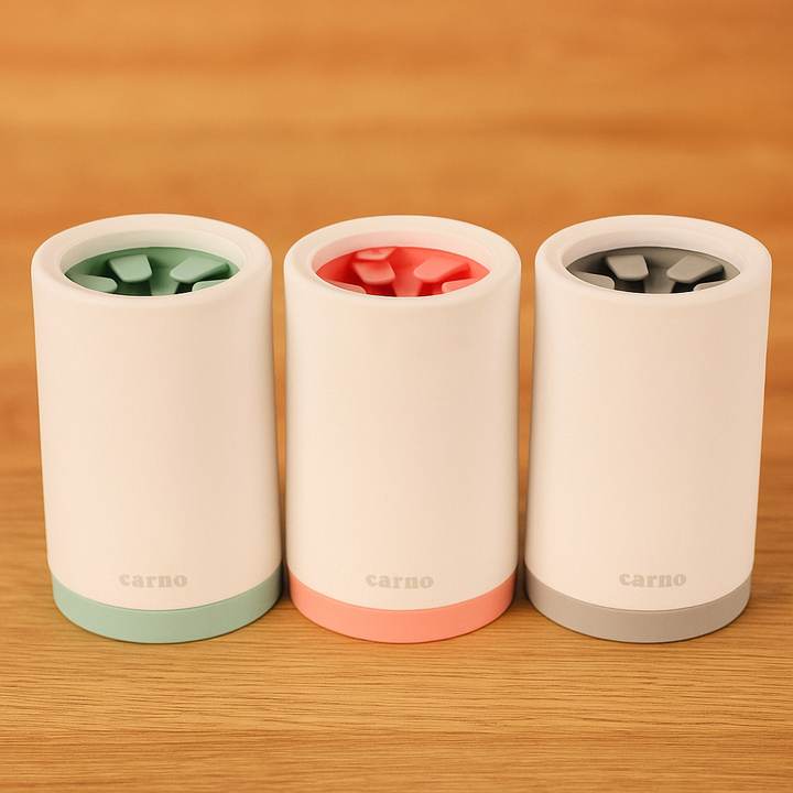 Pfotenwaschbecher mit Silikonbürsten – für saubere Pfoten in Sekunden