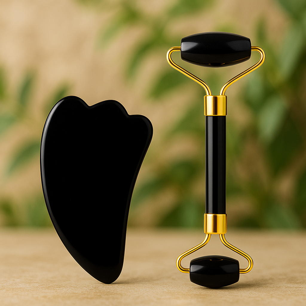 Schwarzer Jade Roller – Natürlich reine Haut durch tiefenwirksame Gesichtsmassage