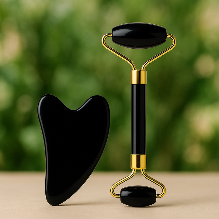 Schwarzer Jade Roller – Natürlich reine Haut durch tiefenwirksame Gesichtsmassage