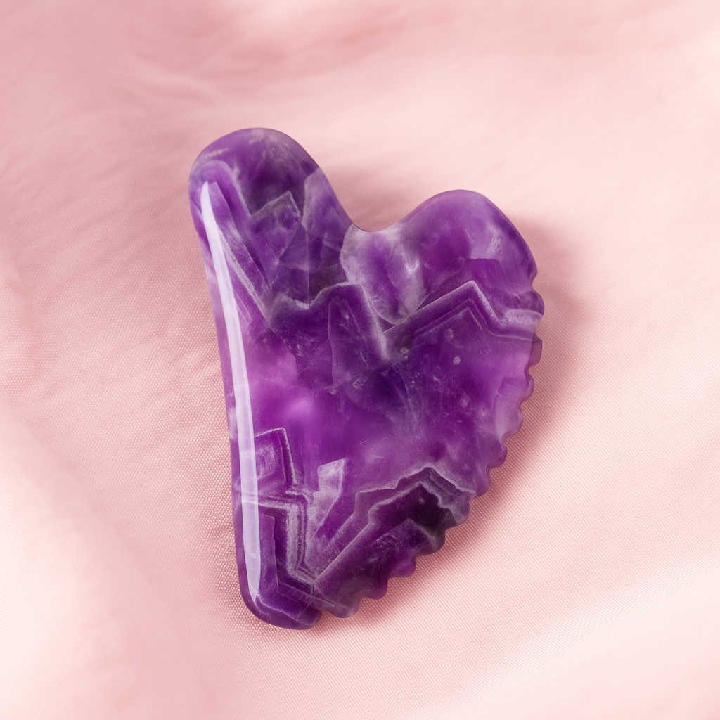 Amethyst Wellness-Set – Gesichtsmassage-Roller